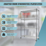 Modular Wire Storage Shelf 350 x 350 x 1800mm Steel Shelving - Extra Image