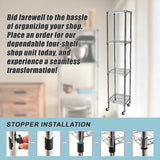 Modular Wire Storage Shelf 350 x 350 x 1800mm Steel Shelving - Extra Image