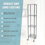 Modular Wire Storage Shelf 350 x 350 x 1800mm Steel Shelving - Extra Image