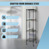 Modular Wire Storage Shelf 350 x 350 x 1800mm Steel Shelving