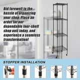 Modular Wire Storage Shelf 350 x 350 x 1800mm Steel Shelving - Extra Image