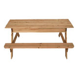 Sand & Water Wooden Picnic Table - Rear View