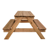Sand & Water Wooden Picnic Table - Top-Down View