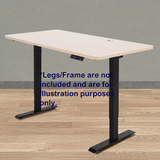 Office Home Computer Desk Table Top with Cable Hole - Top-Down View
