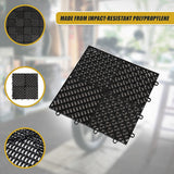 Vented Garage Floor Tiles | Snow Water Drainage | 30x30cm