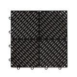 Vented Garage Floor Tiles | Snow Water Drainage | 30x30cm - Side View