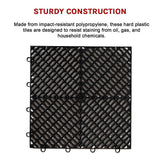 Vented Garage Floor Tiles | Snow Water Drainage | 30x30cm