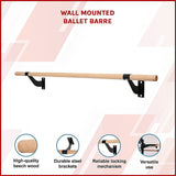 Wall Mounted Ballet Barre - Side View