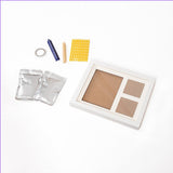 Baby Hand & Foot Print Clay Cast Kit Photo Picture Frame Christening Gift - Rear View