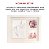 Baby Hand & Foot Print Clay Cast Kit Photo Picture Frame Christening Gift - Extra Image