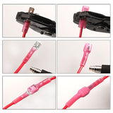 250pc Heat Shrink Spade Connectors Quick Disconnect Wire Electrical - Side View