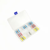 630pc Set Mixed Heat Shring Solder Seal Butt Wire Connectors Tubing Sleeving - 45-Degree Angle
