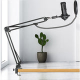 Professional Condenser Microphone USB Voice & Music Cantilever Bracket Set - Side View