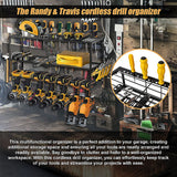 Power Tool Organiser Garage Storage - 45-Degree Angle