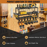 Power Tool Organiser Garage Storage - Close-Up Angle