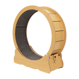 Cat Running Wheel w/ Carpet Runway Cat Exercise Wheel for Fitness Cat Treadmill - Rear View
