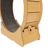 Cat Running Wheel w/ Carpet Runway Cat Exercise Wheel for Fitness Cat Treadmill - Close-Up Angle