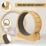 Cat Running Wheel w/ Carpet Runway Cat Exercise Wheel for Fitness Cat Treadmill - Extra Image