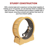 Cat Running Wheel w/ Carpet Runway Cat Exercise Wheel for Fitness Cat Treadmill - Extra Image