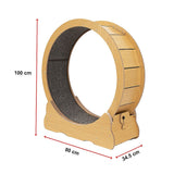 Cat Running Wheel w/ Carpet Runway Cat Exercise Wheel for Fitness Cat Treadmill - Extra Image