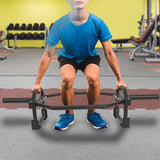 Barbell Olympic Trap Bar Hex Shrug Deadlift - Top-Down View