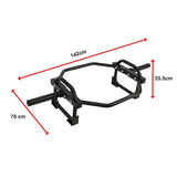 Barbell Olympic Trap Bar Hex Shrug Deadlift - Extra Image