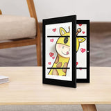 A4 Wooden Picture Frame For 50 Artworks Kids Art Display - Front View