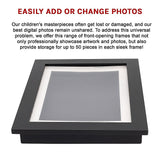 A4 Wooden Picture Frame For 50 Artworks Kids Art Display - Extra Image