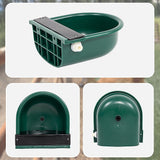 4L Water Trough Bowl with Automatic Float Valve - Low Angle