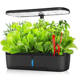 Hydroponics Growing System Indoor Germination Kit 12 Pods Home Gardening LED - Front View