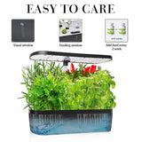 Hydroponics Growing System Indoor Germination Kit 12 Pods Home Gardening LED - Side View