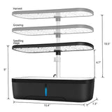 Hydroponics Growing System Indoor Germination Kit 12 Pods Home Gardening LED