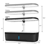 Hydroponics Growing System Indoor Germination Kit 12 Pods Home Gardening LED - Extra Image