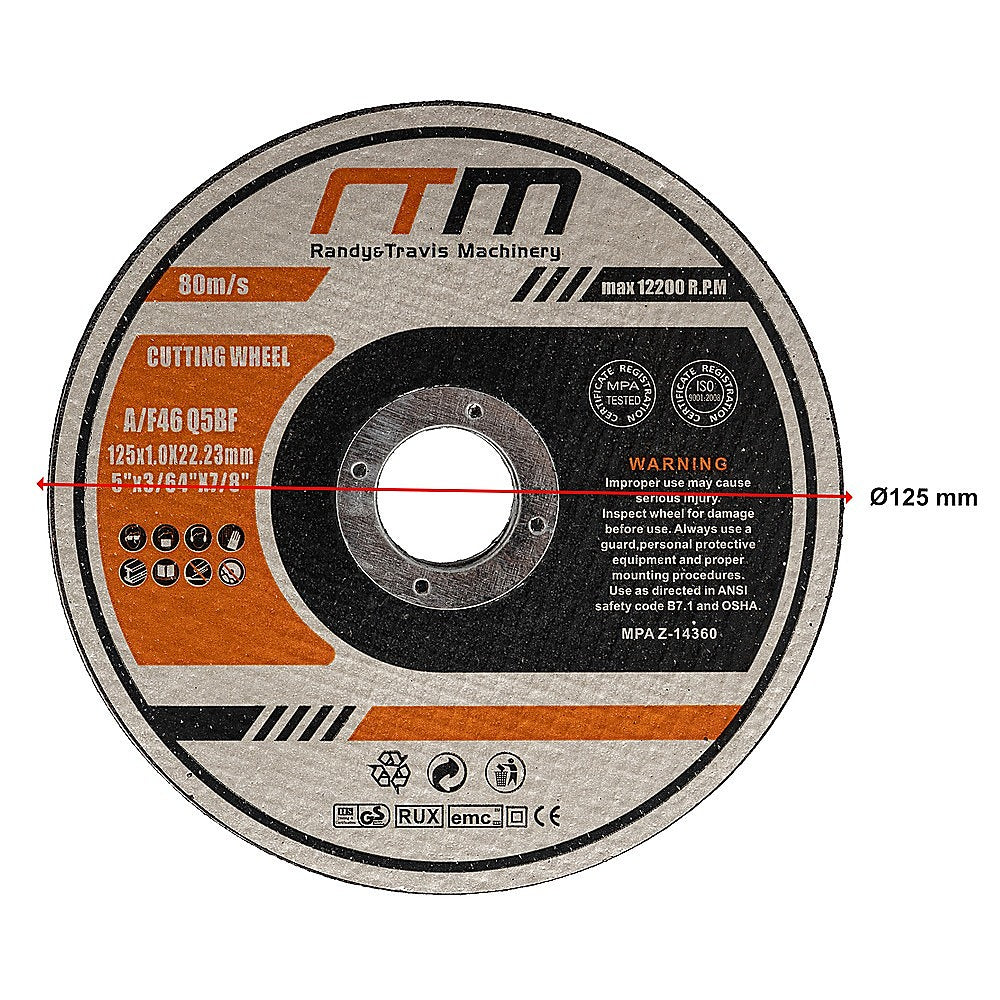 100 x Cutting Discs 125mm 5 Angle Grinder Disc Metal Cut Off Wheel Thin