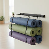 Wall Yoga Mat Gym Storage Rack Gymnastics - Close-Up Angle