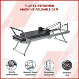 Pilates Reformer Machine Foldable Gym - Side View