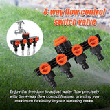 4 Way Hose Connector Tap Irrigation Garden Kit - Extra Image
