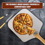 Metal Pizza Peel with Foldable Wood Handle - Extra Image