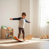 Wooden Wobble Balance Board for Kids Toddlers Adults - 45-Degree Angle