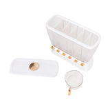 6 Grids Dispenser Storage Container Rice Cereal Beans Grain - 45-Degree Angle