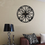 Wrought Iron Outdoor Clock - Front View