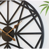 Wrought Iron Outdoor Clock - Side View