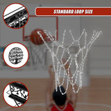 Heavy Duty Metal Pro Basketball Net Highly Durable Chain - Rear View