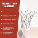 Heavy Duty Metal Pro Basketball Net Highly Durable Chain - Low Angle