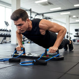 Push Up Board Rack System 13-in-1 Body Building Exercise Workout Tools - Rear View