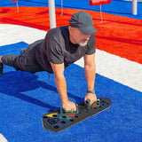 Push Up Board Rack System 13-in-1 Body Building Exercise Workout Tools - Front View