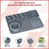 Pet Licking Mat Bite Resistant Non-Slip Slow Feeder - Side View
