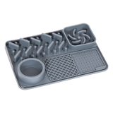 Pet Licking Mat Bite Resistant Non-Slip Slow Feeder - Close-Up Angle