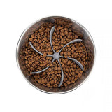 2x Dog Bowl Slow Feeder Insert - 45-Degree Angle