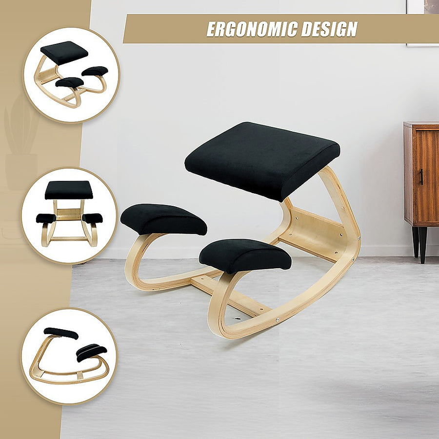 Kneeling Office Chair Ergonomic Rocking Posture Improving Stool, image 7
